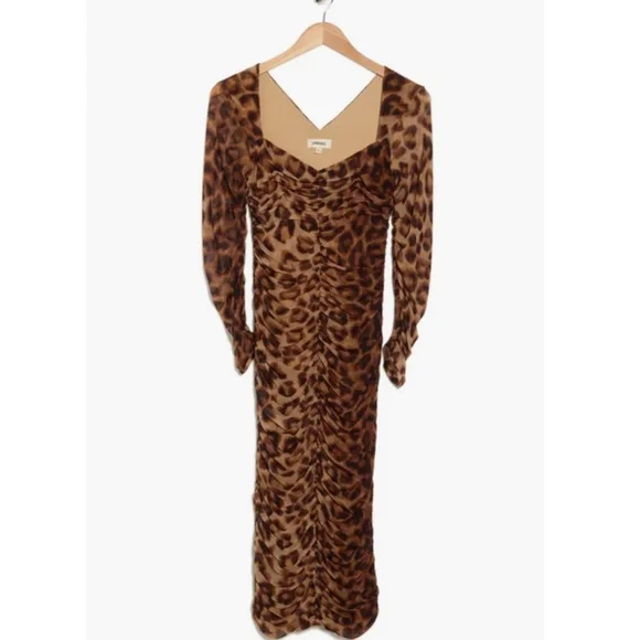L'AGENCE Marise Leopard Print Bodycon Dress - Picture 7 of 9